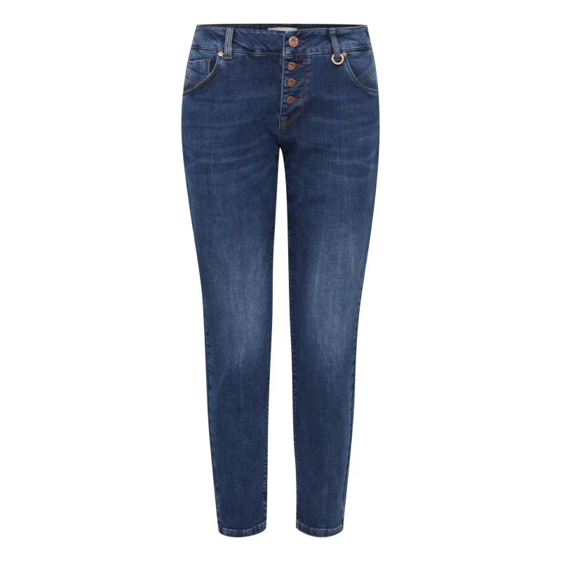 Image of Pulz Jeans Womens loose-fitting jeans Pulz Jeans Mary Bleu Female 32x32