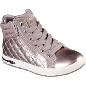 Image of Skechers Girls Shoutouts Quilted Squad PU Ankle Boots UK Size 12.5 (EU 31)