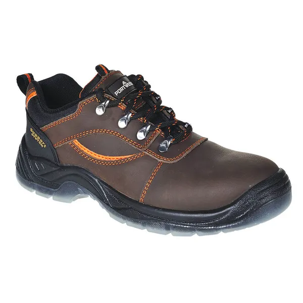 Image of Portwest Steelite Mustang Steel Toe Cap Shoes FW59BRR44 Colour: Brown