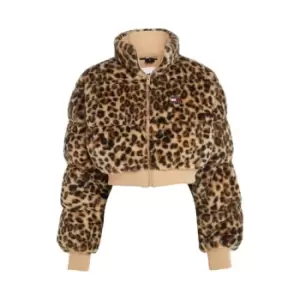 Image of Tommy Jeans Tjw Ultr Crp Leo Faux Fur - Multi