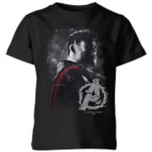 image of Avengers Endgame Thor Brushed Kids T-Shirt - Black - 11-12 Years