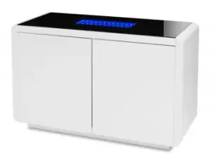 image of LPD Matrix White High Gloss 2 Door Sideboard with LED