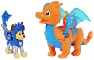 Image of PAW Patrol Rescue Knights Chase and Dragon Draco Set