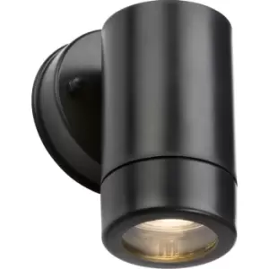 image of Knightsbridge - eamon - 230V IP54 GU10 Polycarbonate Single Wall light - Black - EA1BK