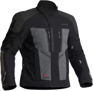 Image of Halvarssons Vansbro Waterproof Motorcycle Textile Jacket, black-grey, Size 50, black-grey, Size 50