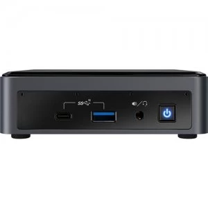 image of Intel NUC BXNUC10I7FNK2 PC/workstation barebone i7-10710U 1.1 GHz UCFF Black BGA 1528