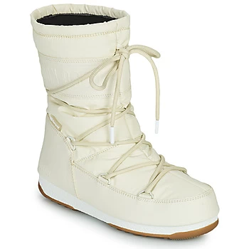 Image of Moon Boot MOON BOOT MID RUBBER WP womens Snow boots in White,4,5,6,6.5,7,8