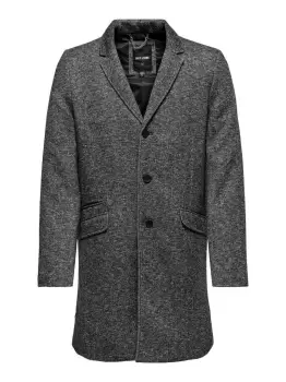 image of ONLY & SONS Classic Coat Men Grey