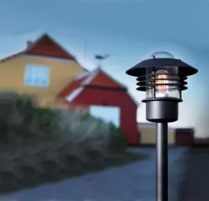 Image of Vejers Outdoor Patio Terrace Garden Entrance Driveway Light in Black (Height) 92cm