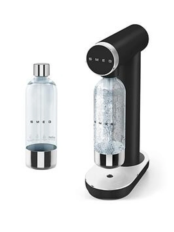 Image of Smeg Soda Maker with Additional Reusable Bottle Kettles 800ml Black 40775803000