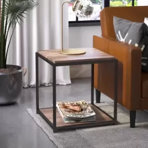 Image of Queer Eye Quincy End Table, Weathered Oak Oak (Brown)