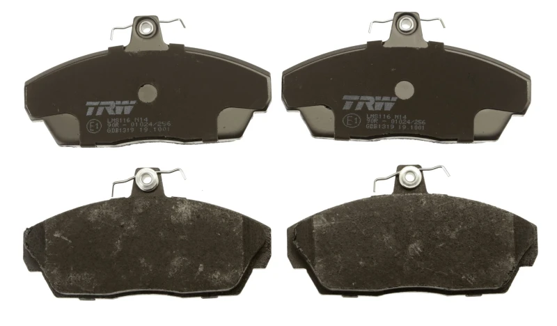 Image of TRW GDB1319 Brake pad set not prepared for wear warning indicator Brake Pad Set,disc brake (402)
