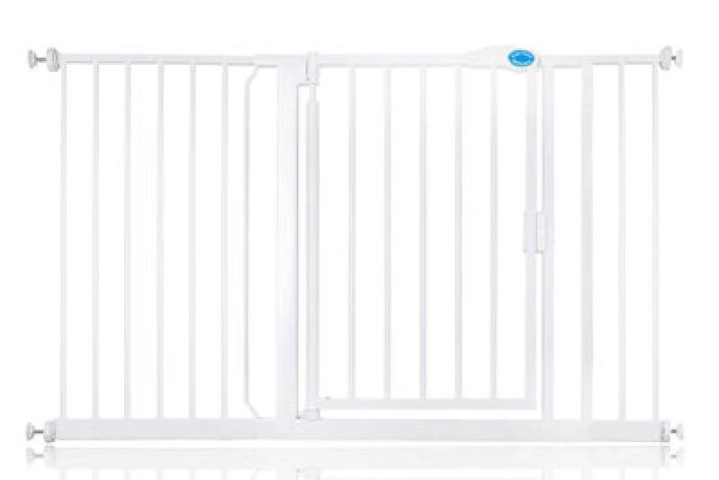 Image of Bettacare Auto Close Pet Gate, 132.6Cm - 139.6Cm, White, Pressure Fit Stair Gate For Dog & Puppy