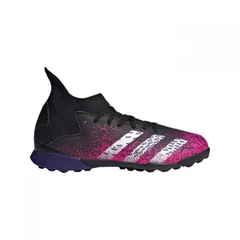 Image of adidas Predator Freak .3 Childrens Astro Turf Trainers - Black/ShockPink