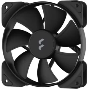 image of Fractal Design Aspect 12 12cm Case Fan, Rifle Bearing, Supports Chaining, Aerodynamic Stator Struts, 1200 RPM, Black