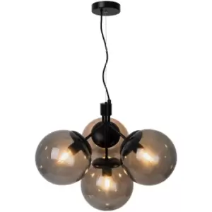 image of Ivona Cluster Pendant Ceiling Light Black, E27