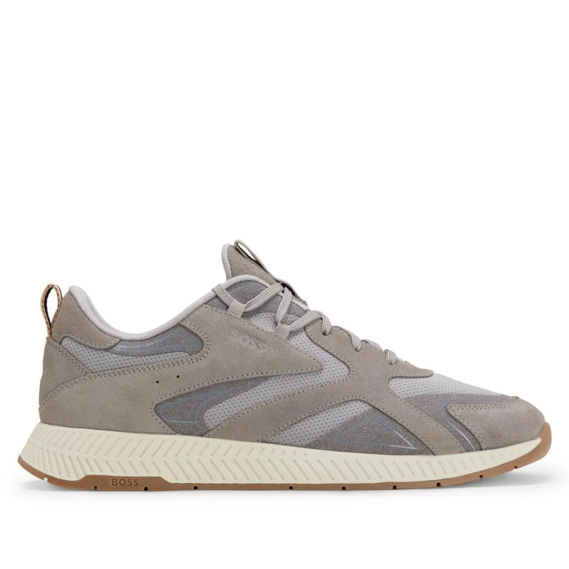 Image of Boss Titanium Running Trainers Grey male UK 6