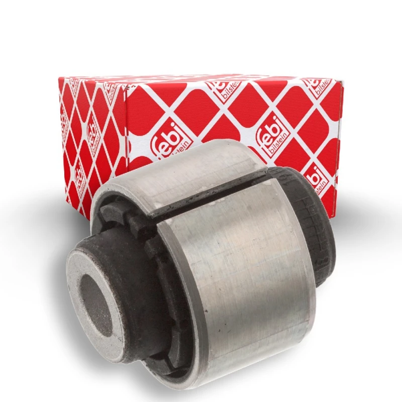 Image of FEBI BILSTEIN 45860 Arm Bushes Rear Axle Right, Rubber-Metal Mount Elastomer Control Arm-/Trailing Arm Bush (251)