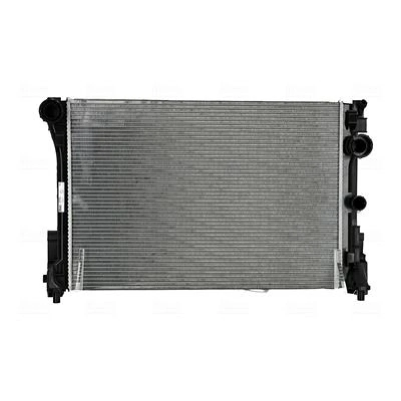 Image of NISSENS 607186 Engine radiator Aluminium, Brazed cooling fins, without expansion tank, without gasket/seal Radiator,engine cooling (470)