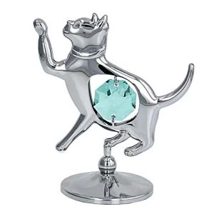 image of Crystocraft Cat Ornament - Crystals From Swarovski?