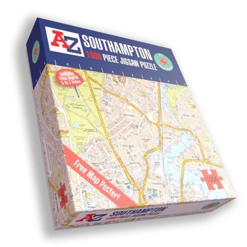 Image of A to Z A to Z Map of Southampton 1000 Piece Jigsaw Puzzle