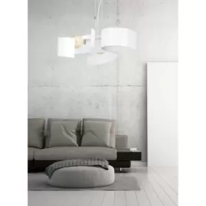 Image of Emibig Eos White Pendant Ceiling Light 3x E27