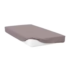 Image of Belledorm 400 Thread Count Egyptian Cotton Extra Deep Fitted Sheet (Kingsize) (Pewter)