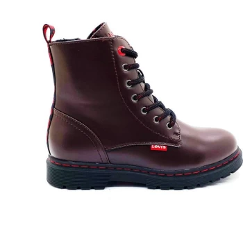 image of Levis Clover High Top Boot - Burgundy 0013