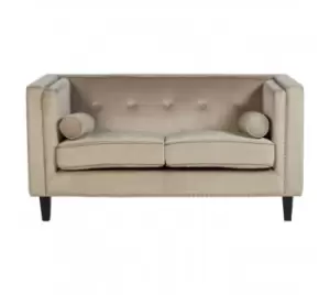 Image of Felisa Velvet Sofa Mink 2 seat