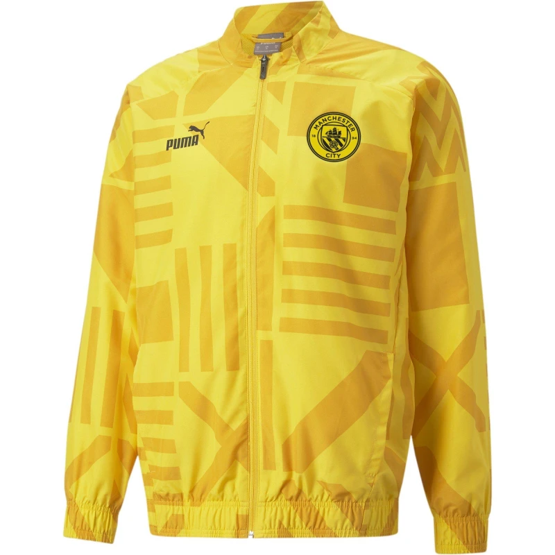 Image of Puma Mcfc Prematch Jacket Anorak Mens Spectra Ylw male S