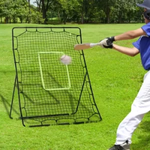 Image of HOMCOM Football Rebounder Net Kids Adults Soccer Game Spot Baseball Softball Training Aid Practise Target Strike Shot Goal Play