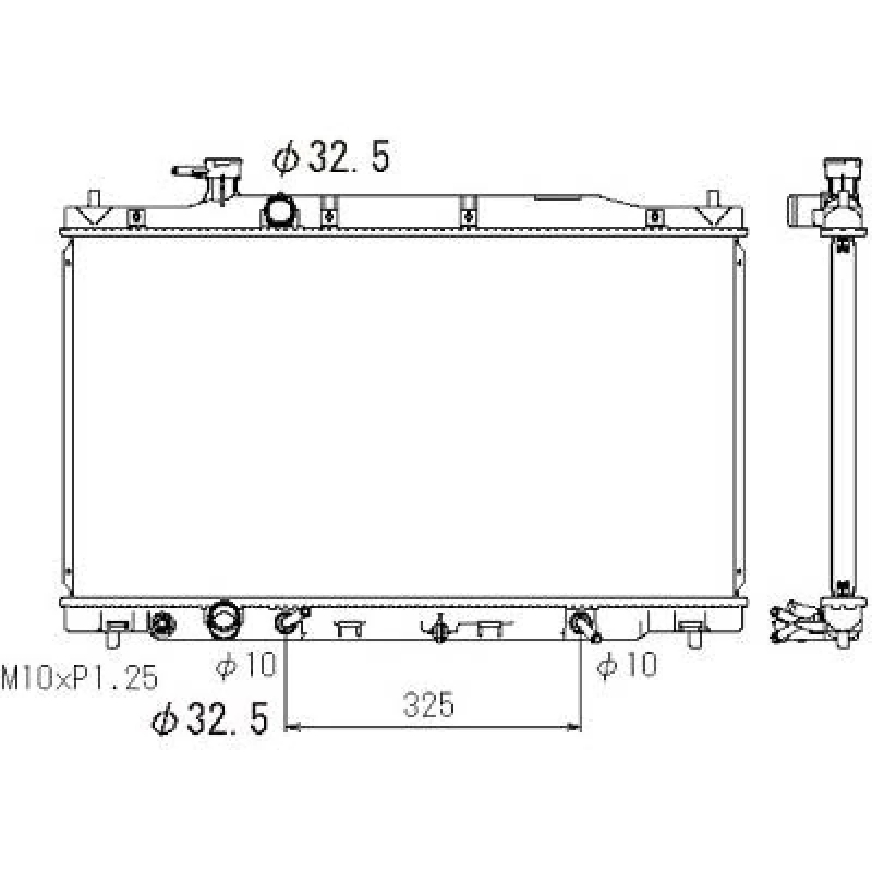 Image of Engine radiator DIEDERICHS DCM2195