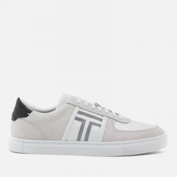 Image of Ted Baker Mens Laurol Nylon Cupsole Trainers - White - UK 8