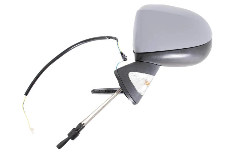 Image of PRASCO RN3107044 Wing mirror Left, Aspherical, primed, with cable Outside Mirror (50)