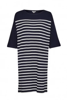 Image of Great Plains Waffle On Roll Sleeve Dress Blue
