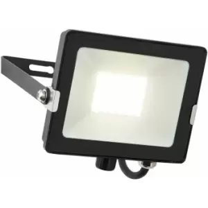 image of Loops - Outdoor IP65 Waterproof Floodlight - 30W Cool White LED - Matt Black Aluminium