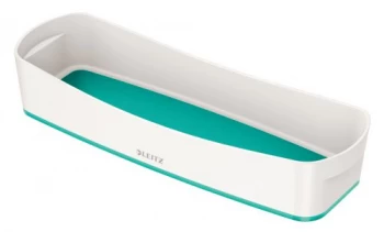 Image of Leitz Organiser Tray WOW 52581051 White, Ice Blue Plastic 30.7 x 10.5 x 5.5cm 1
