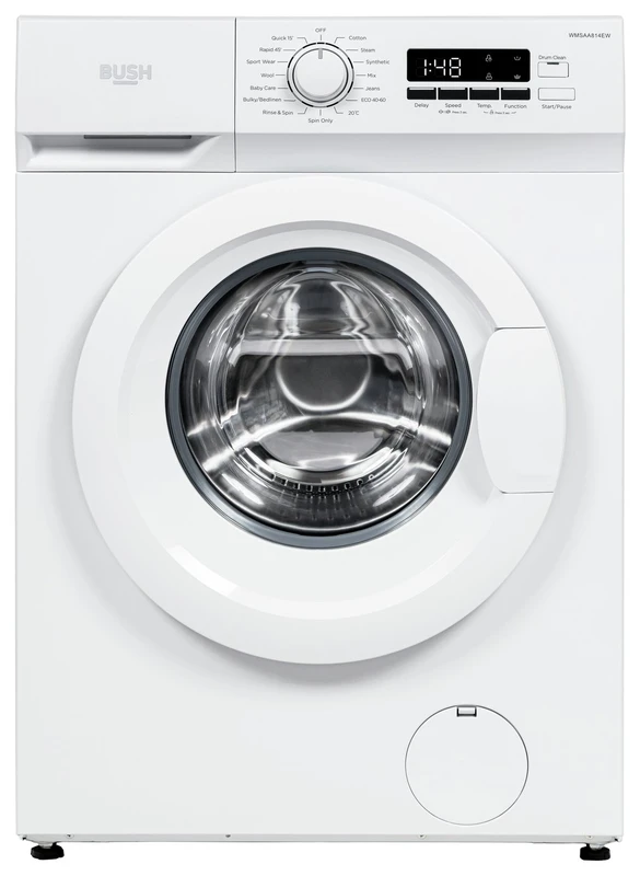 Image of Bush WMSAA814EW 8KG 1400RPM Washing Machine