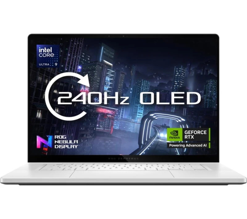 Image of ASUS ROG Zephyrus G16 16" Gaming Laptop - Intel Core Ultra 9, RTX 5070, 2 TB SSD, White 4711387903469