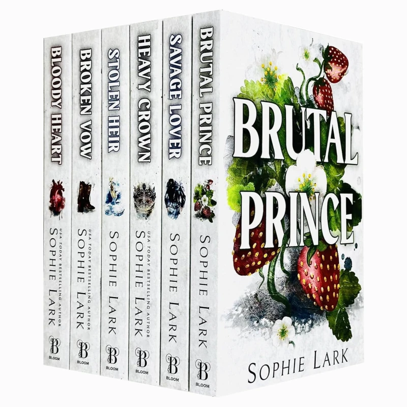 Image of Brutal Birthright Series 6 Book Set By Sophie Lark Includes Brutal Prince Stolen Heir Savage Lover Bloody Heart Sophie Lark Books