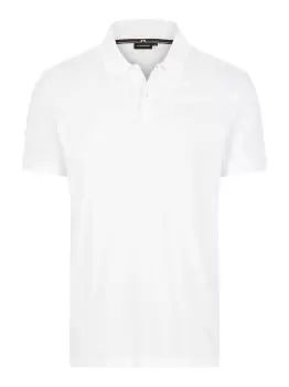 image of J.LINDEBERG Troy Cotton Polo Shirt Men White