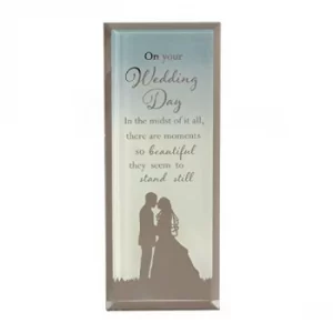 image of Reflections Of The Heart Wedding Standing Plaque