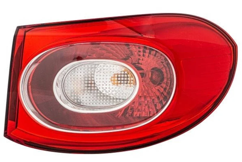 Image of HELLA 2SD 009 691-101 Rear light Outer section, with bulb holder, Right, WY21W, with bulbs Combination Rearlight (391)