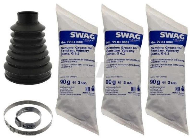 Image of CV boot kit, drive shaft SWAG 62 10 0403