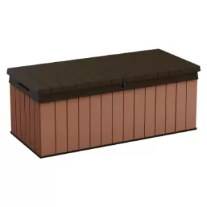 Image of Keter Darwin 100 Outdoor Garden Storage Box 142.5 x 65.3 x 54.5cm - Brown