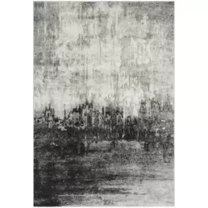 Image of Asiatic Carpets Nova Machine Woven Rug Distress Grey - 120 x 170cm
