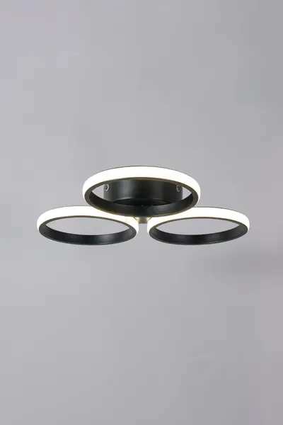 image of BHS Lighting Sula Flush Ceiling Light Black