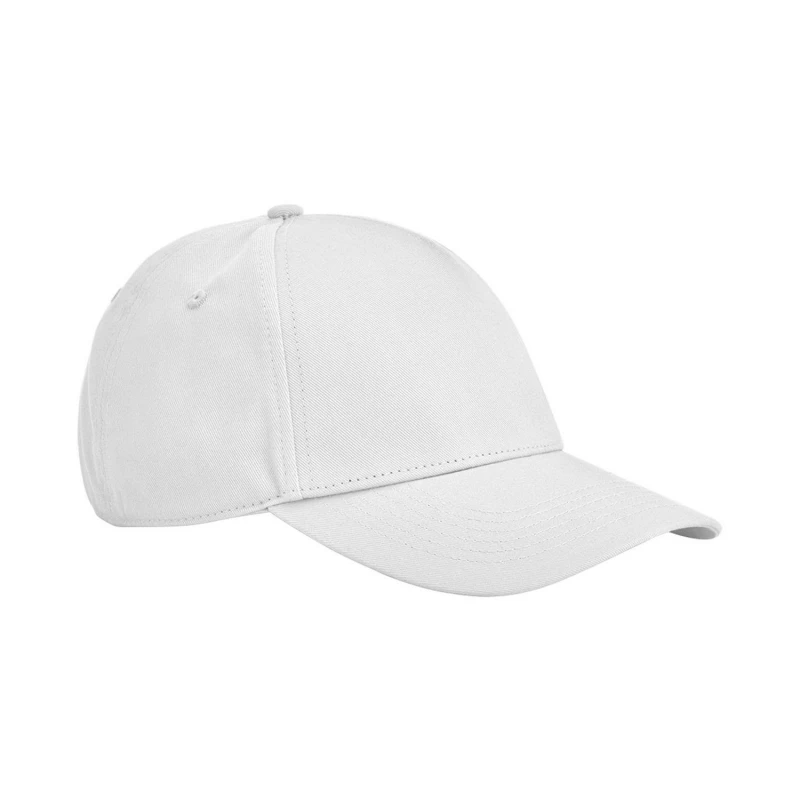 Image of Beechfield Beechfield Men Classic Cotton Panelled Cap in White White One Size Male 5063527237347