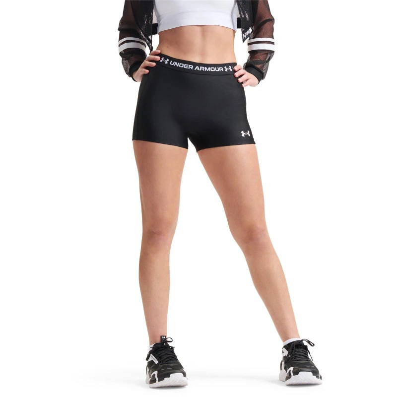 Image of Under Armour Womens Heatgear Performance Gym Shorts Black female 14 (L)