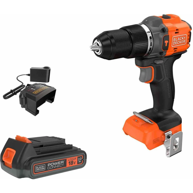 Image of Black and Decker BLD783 18v Cordless Brushless Combi Drill 1 x 2ah Li-ion Charger No Case BLD783D1